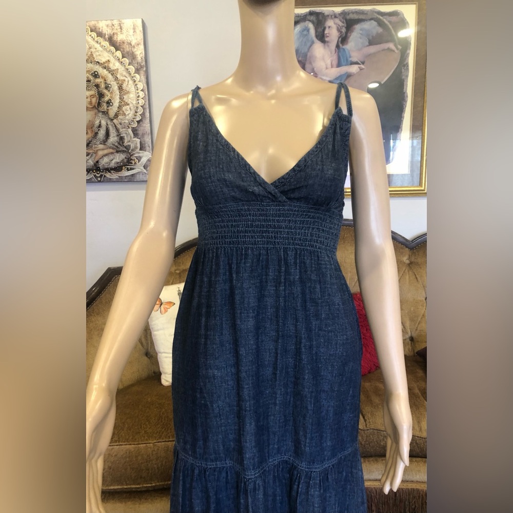 Blue Asphalt Navy Blue Tiered Maxi Dress - Picture 3 of 6